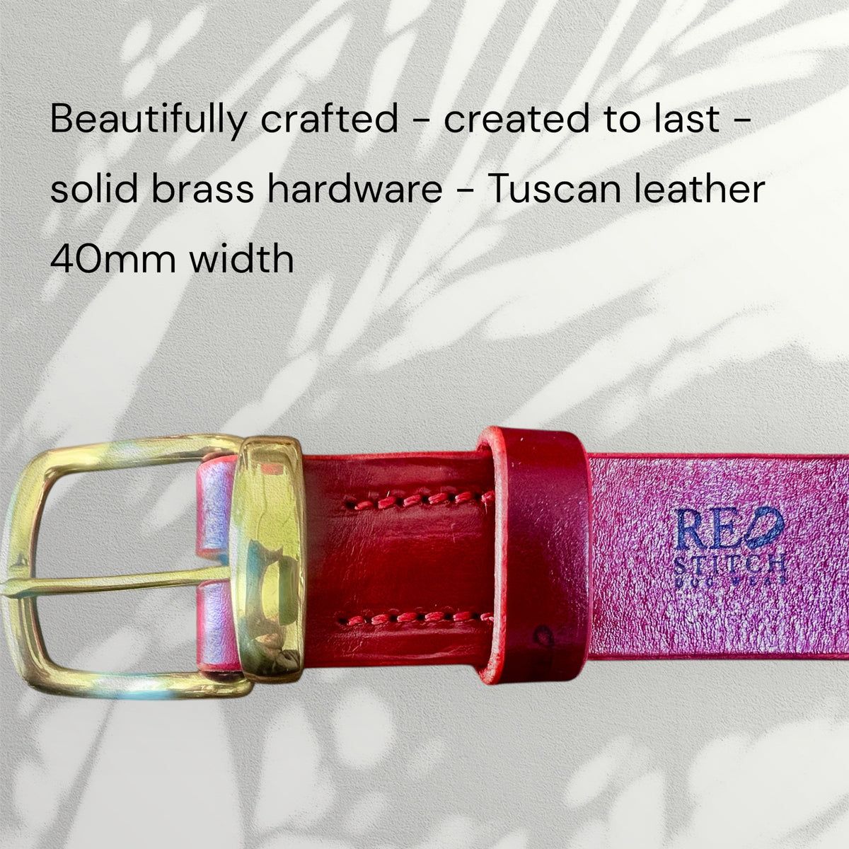 Chilli Red Tuscan Leather Martingale Collar