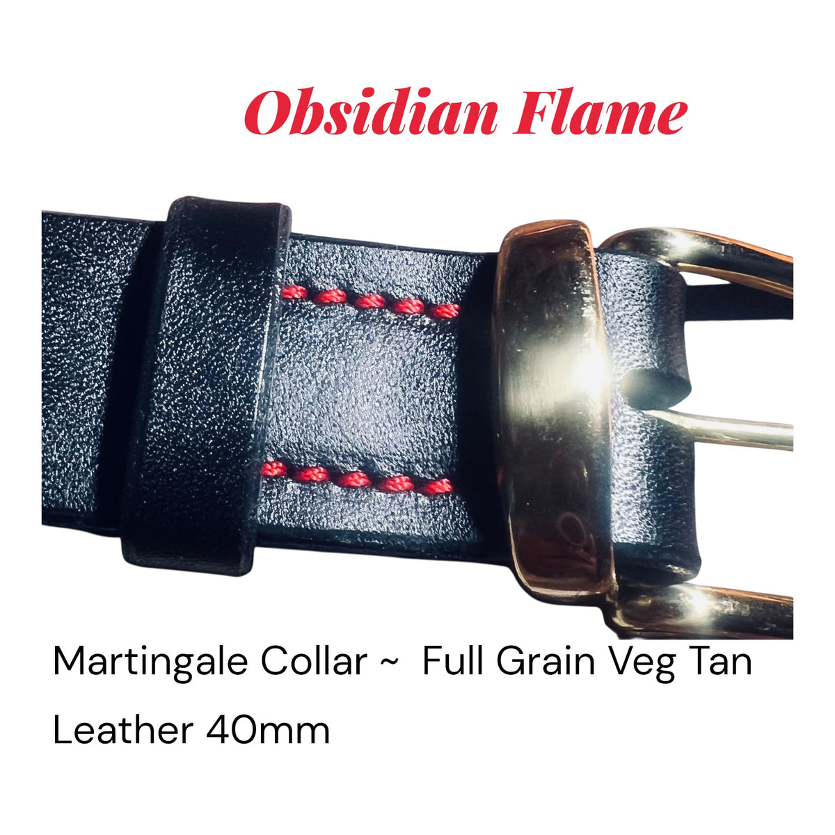 Obsidian Flame Martingale Collar