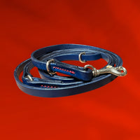 Regal Blue Premium Tuscan Leather Leash