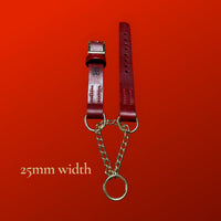 Chilli Red Tuscan Leather Martingale Collar
