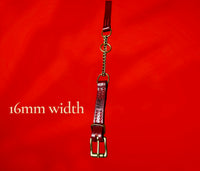 Chilli Red Tuscan Leather Martingale Collar