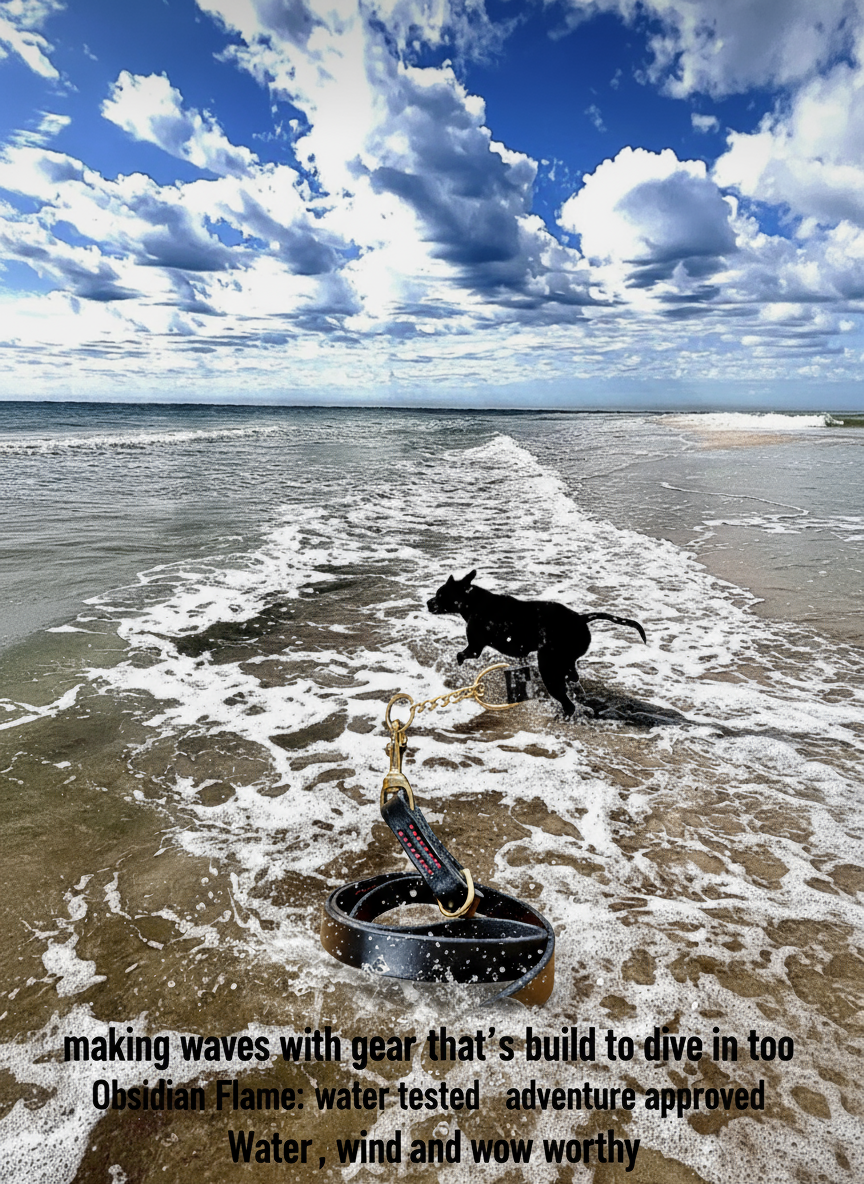 Tuscan Leather Martingale Dog Collar – 40mm | Premium for medium and large Dogs